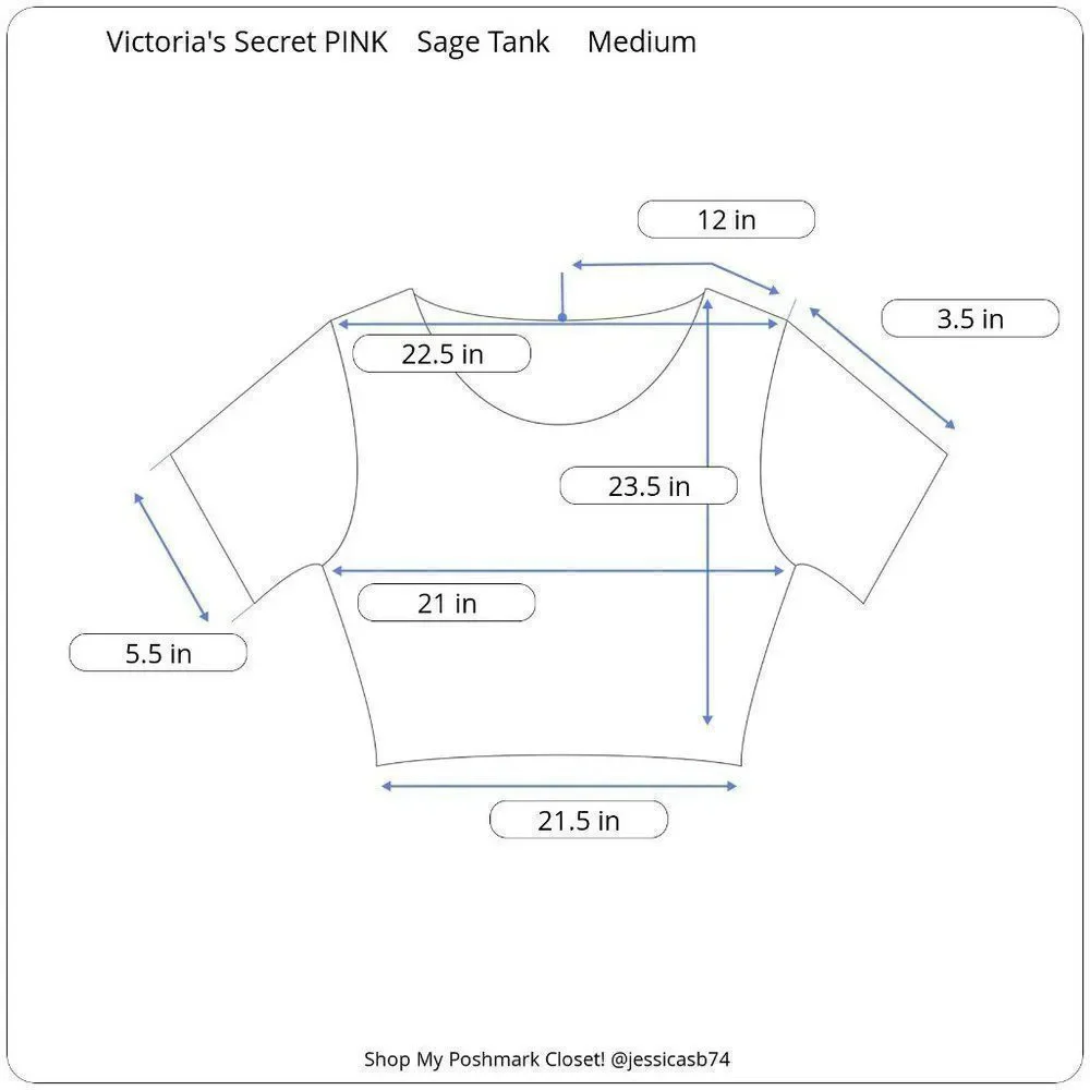 VS PINK Oversized Vibes Tank - Picture 4 of 4